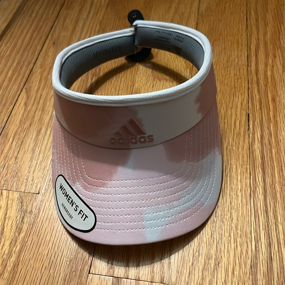 Adidas women’s wonder mauve-clear pink color wash visor